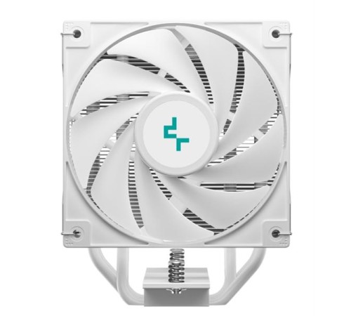 Кулер для процессора DEEPCOOL AG400 DIGITAL WH ARGB LGA1700/1200/115X/AM5/AM4 (9шт/кор, TDP 220W, PWM, ARGB Fan 120mm, 4 тепл. трубки, белый) RET (R-AG400-WHADMN-G-1)