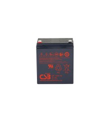 Батарея CSB серия GP, GP1245 (12V16W) , напряжение 12В, емкость 4Ач (разряд 20 часов), емкость 16 Вт/Эл при 15-мин. разряде до U кон. - 1.67 В/Эл при 25 °С, макс. ток разряда (5 сек.) 60А, ток короткого замыкания 168А, макс. ток заряда 1.6A, свинцово-кисл