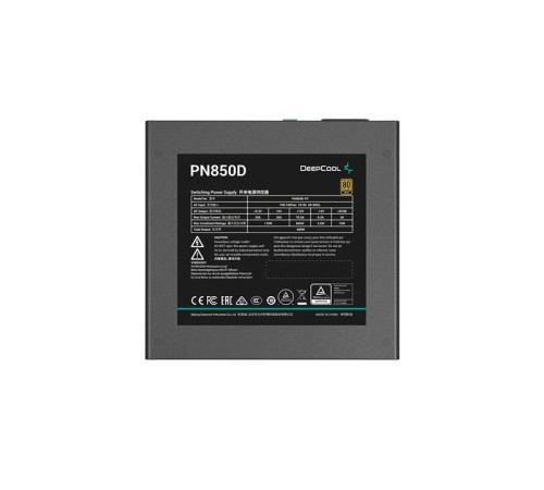 блок питания Deepcool PN850D (ATX 3.1, 850W, PWM 120mm fan, Active PFC, 80+ GOLD, Gen5 PCIe) RET блок питания Deepcool PN850D (ATX 3.1, 850W, PWM 120mm fan, Active PFC, 80+ GOLD, Gen5 PCIe) RET