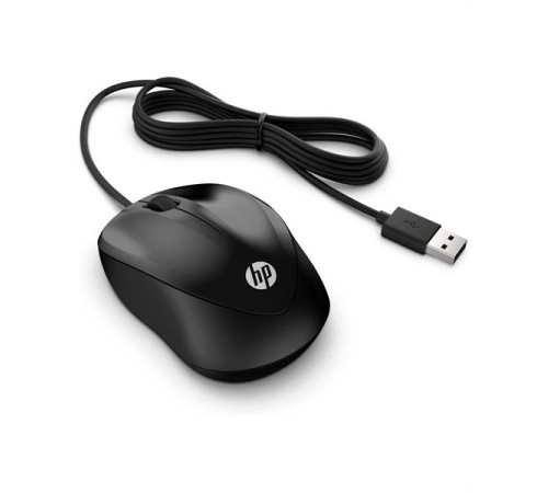манипулятор Mouse HP Wired Mouse 1000 (Black) cons