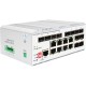 Коммутатор/ Managed L2 Industrial Fast Ring Switch 8x1000Base-T PoE, 12x1000Base-X SFP, PoE Budget 185W, Surge 4KV, -40 to 75°C