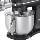 Кухонная машина KORTING/ Кухонная машина KORTING, мощность 1500 Вт, 5 насадок, объем чаши 6.5 л, сенсорный дисплей/механическое управление, планетарное вращение, 11 скоростей, турборежим, импульсный режим, таймер, насадка для смешивания/крюк для теста/вен