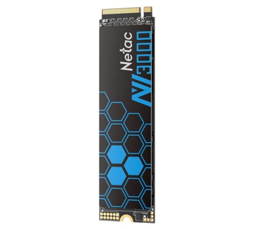 SSD накопитель Netac SSD NV3000 250GB PCIe 3 x4 M.2 2280 NVMe 3D NAND, R/W up to 3000/1400MB/s, IOPS(R4K) 160K/120K, TBW 150TB, with heat sink, 5y wty