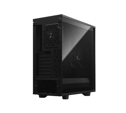 Корпус ПК без блока питания/ Case Fractal Design Define 7 Compact TG Light Tint, Midi-Tower, 1x120mm + 1x140mm, 2xUSB-A 2.0 + 2xUSB-A 3.2 + 1xUSB 3.2 Type-C ATX, mATX, mITX Black