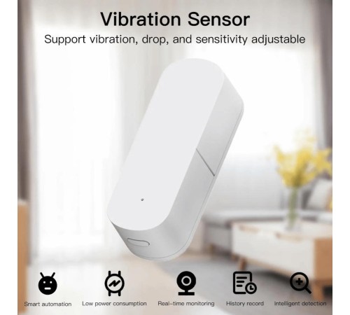 Датчик вибрации MOES ZigBee Vibration Sensor , AAA 2шт х 1.5 V