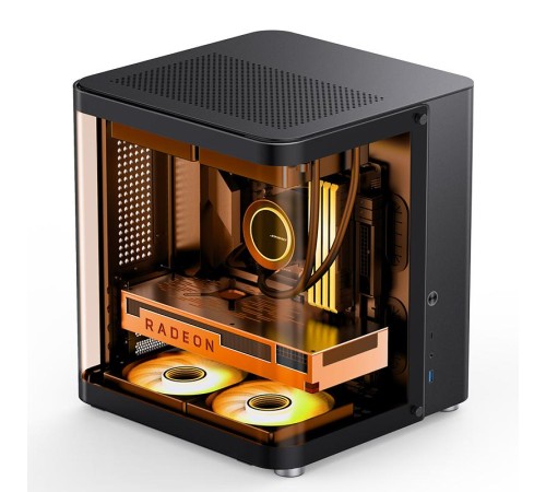Корпус без блока питания/ Case JONSBO TK-1 Black 2.0, Mini-Tower, no fan, 1xUSB-A 3.2 + 1xUSB-C 3.2, mATX, mITX Black Корпус без блока питания/ Case JONSBO TK-1 Black 2.0, Mini-Tower, no fan, 1xUSB-A 3.2 + 1xUSB-C 3.2, mATX, mITX Black