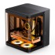 Корпус без блока питания/ Case JONSBO TK-1 Black 2.0, Mini-Tower, no fan, 1xUSB-A 3.2 + 1xUSB-C 3.2, mATX, mITX Black