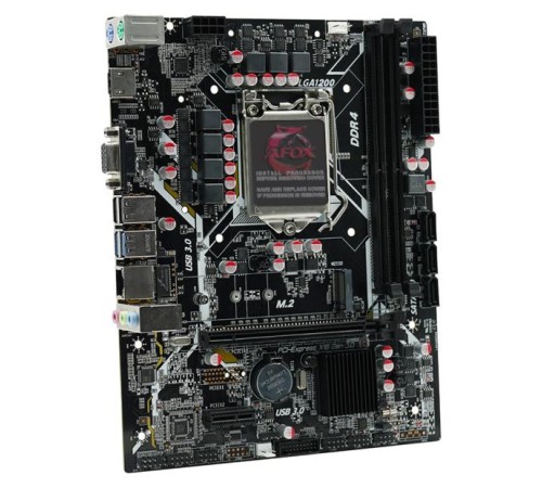 Материнская плата/ MB AFOX INTEL H510 s1200, 2xDDR4(64GB), 1xPCIe 4.0x16, 1xPCIe x1, 1xHDMI, 1xD-Sub, 1xLAN(1GbE), 3xSATA, 1xM.2, 2xUSB 3.0, 2xUSB 2.0, 2xPS/2, mATX Материнская плата/ MB AFOX INTEL H510 s1200, 2xDDR4(64GB), 1xPCIe 4.0x16, 1xPCIe x1, 1xHDMI, 1xD-Sub, 1xLAN(1GbE), 3xSATA, 1xM.2, 2xUSB 3.0, 2xUSB 2.0, 2xPS/2, mATX