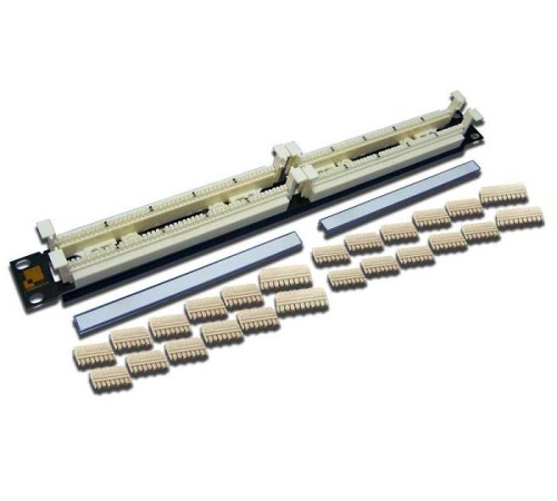 100-парный 110 кросс LANMASTER 19" 1U, блоки в комплекте 100-парный 110 кросс LANMASTER 19" 1U, блоки в комплекте