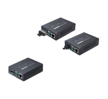 медиа конвертер/ PLANET 10/100/1000Base-T to WDM Bi-directional Fiber Converter - 1310nm - 15KM