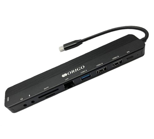 USB хаб ORIGO Док-станция USB-C, 1xUSB 3.0, 1xUSB-C/PD 3.0, 2xUSB 2.0, 1x1000Base-T, 1xHDMI, слот SD/TF/microSD USB хаб ORIGO Док-станция USB-C, 1xUSB 3.0, 1xUSB-C/PD 3.0, 2xUSB 2.0, 1x1000Base-T, 1xHDMI, слот SD/TF/microSD