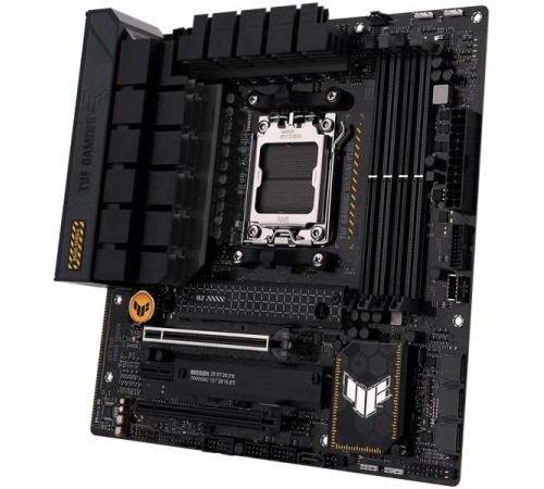 Материнская плата ASUS TUF GAMING B650M-PLUS, AM5, B650, 4*DDR5, 4*SATA, 2*M.2, 3*USB 3.2, 4*USB 2.0, Type-C, 3*PCIx16, 1*PCIx1, DP+HDMI, mATX; 90MB1BG0-M0EAY0