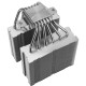 Кулер для процессора/ CPU Cooler Thermalright Royal Knight 120 SE (4-pin PWM, 155mm, Ni/Cu, 6x6mm, 2x120mm, 66.17CFM/59CFM, 25.6dBA/26.1dBA, 1500RPM/1800RPM, S: 1200, 1700, 1851, 115X, AM4, AM5, silver, black)