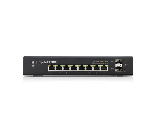 Коммутатор/ Gigabit switch with (8) RJ45 ports, (2) SFP ports, and a 150W power supply