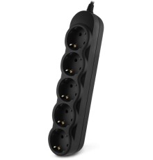 Удлинитель SVEN EX-I5 черный 1,8 м (вх.вилка IEC-320 (C14), вых. розетки 5? СЕЕ 7/4)/ Extender SVEN EX-I5 black 1,8 m (5 outlets), C14