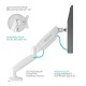 ONKRON кронштейн для монитора 13"-32" настольный, белый G160