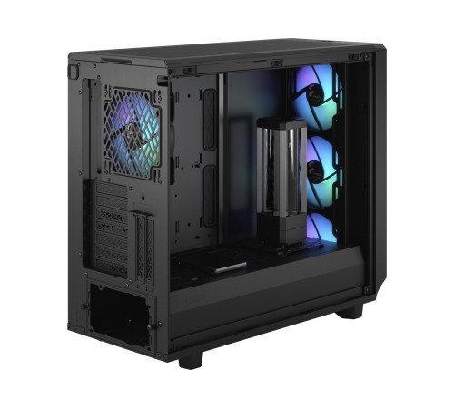 Корпус ПК без блока питания/ Case Fractal Design Meshify 2 RGB TG Light Tint, Midi-Tower, 4x140mm RGB, 2xUSB-A 3.2 + 1xUSB 3.2 Type-C E-ATX, ATX, mATX, mITX Black