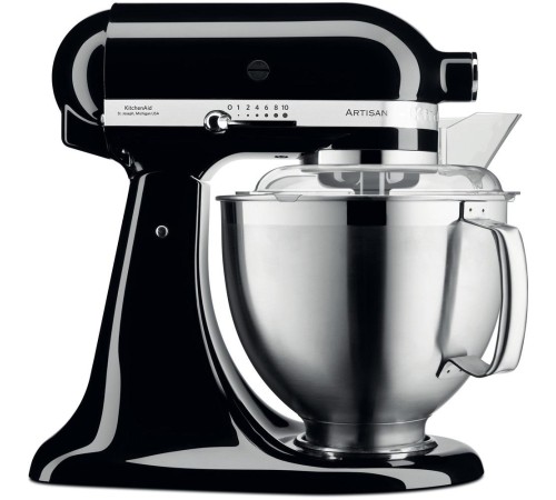 Настольный миксер KitchenAid Настольный миксер с откидным блоком Artisan 4.8 л, черный Настольный миксер KitchenAid Настольный миксер с откидным блоком Artisan 4.8 л, черный