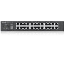 Коммутатор/ ZYXEL GS1900-24E, Smart L2 switch rack 19 ", 24xGE, desktop, silent