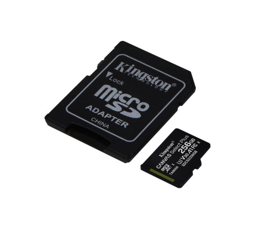 Карта памяти Kingston 256GB microSDXC Canvas Select Plus 100R A1 C10 Card + Adapter/ Kingston 256GB microSDXC Canvas Select Plus 100R A1 C10 Card + Adapter Карта памяти Kingston 256GB microSDXC Canvas Select Plus 100R A1 C10 Card + Adapter/ Kingston 256GB microSDXC Canvas Select Plus 100R A1 C10 Card + Adapter
