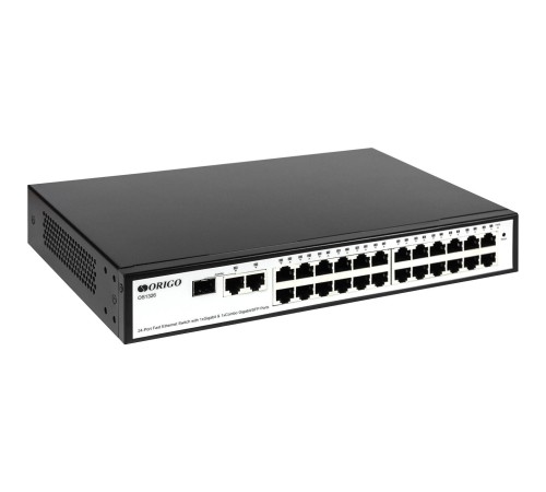 Коммутатор/ Smart Managed Switch 24x100Base-TX, 1x1000Base-T, 1xCombo 1000Base-T/SFP, 19" w/brackets