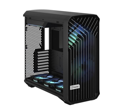 Корпус ПК без блока питания/ Case Fractal Design Torrent RGB, Full-Tower, 2x180mm + 3x140mm RGB, 2xUSB-A 3.2 + 1xUSB 3.2 Type-C E-ATX, SSI-CEB, SSI-EEB, ATX, mATX, mITX Black