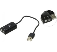 Defender Внешняя USB звуковая карта Audio USB USB - 2х3,5 мм jack, 0.1 м
