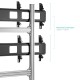 ONKRON напольный мобильный стенд для видеостен 2х2 4 x 43”- 55" FSPRO2L-22 серебристый