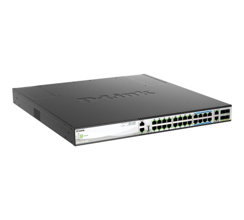 Коммутатор/ Управляемый L3 PoE-коммутатор, стек, 16x2.5GBase-T, 8x5GBase-T, 2x10GBase-T, 4x25GBase-X SFP28