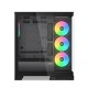 Корпус ПК без блока питания/ Case SAMA V50 Black, Midi-Tower, TG, 4x120mm ARGB, 2xUSB 3.0 + 1xUSB 3.1 Type-C, ATX, mATX, mITX Black