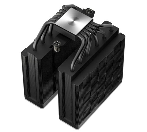 Кулер для процессора DEEPCOOL AG620 BK ARGB V2 LGA20XX/1700/1200/115X/AM5/AM4 (9шт/кор, TDP 260W, PWM, ARGB DUAL Fan 120mm, 6 тепл. трубок, черный) RET (R-AG620-BKAMMN-GJD)