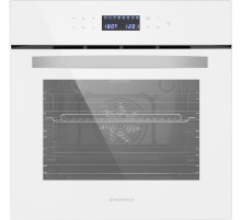 Шкаф духовой электрический MAUNFELD/ Шкаф духовой электрический, 56 л,595х595 мм, управление сенсорное, стекло в дверце 2, гриль,10 режимов,конвекция,тип очистки паром,цвет белый