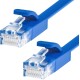Greenconnect Патч-корд PROF плоский прямой 1.5m, UTP медь кат.6, синий, 30 AWG, GCR-LNC621-1.5m ethernet high speed 10 Гбит/с, RJ45, T568B
