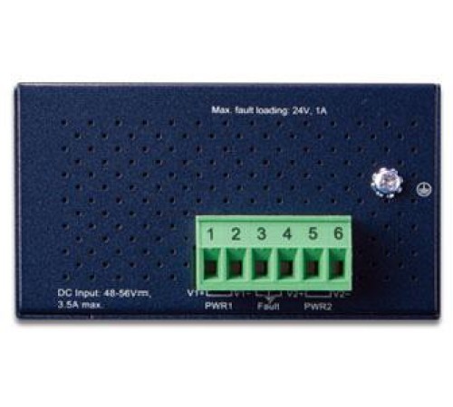 коммутатор/ PLANET IGS-5225-4P2S  IP40 Industrial L2+/L4 4-Port 1000T 802.3at PoE + 2-Port 100/1000X SFP Full Managed Switch (-40 to 75 C, dual redundant power input on 48~56VDC terminal block, ERPS Ring, 1588, Modbus TCP, ONVIF, Cybersecurity features)