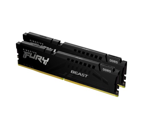 Память оперативная/ Kingston 64GB 5600MT/s DDR5 CL36 DIMM (Kit of 2) FURY Beast Black Память оперативная/ Kingston 64GB 5600MT/s DDR5 CL36 DIMM (Kit of 2) FURY Beast Black