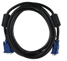 Кабель/ Кабель монитор-SVGA card (15M-15M) 3м 2 фильтра Aopen/Qust <ACG341AD-3M>