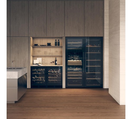 Винный шкаф ASKO/ Арт. 741100 ; Винный климатический шкаф, дизайн ELEMENTS, встраиваемый, 82х59.5х57.3 см, 38 бутылок, А+, 2 температурные зоны, черный