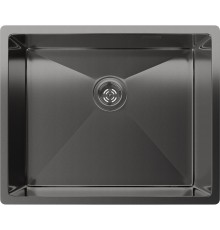 Кухонная мойка RIVELATO Rivelato Rinox 5444 UN PVD black Мойка нерж.сталь 1 чаша  540*440*200 мм, монтаж: универсальный, материал: нержавеющая сталь, цвет: черный