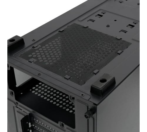 Корпус без блока питания/ Case HSPD M730, Mesh Mid Tower, Black, TG, 0.4 SPCC, no fans, E-ATX, ATX, mATX, mITX, 155/280/175-200mm, 2x2.5", 2x3.5", 7xPCI, 1xUSB-A 3.0, 2xUSB-A 1.0, 335x193x445mm