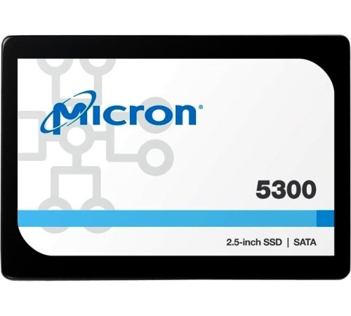 Твердотельный накопитель Micron 5300MAX 1.92TB SATA 2.5" 3D TLC R540/W520MB/s MTTF 3М 95000/70000 IOPS 17520TBW SSD Enterprise Solid State Drive, 1 year OEM Твердотельный накопитель Micron 5300MAX 1.92TB SATA 2.5" 3D TLC R540/W520MB/s MTTF 3М 95000/70000 IOPS 17520TBW SSD Enterprise Solid State Drive, 1 year OEM
