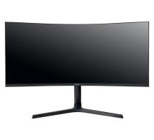 Монитор IRBIS NOBLEVIEW 34'' LED Monitor Curved 3440x1440, 21:9, VA, 400 cd/m2, 4000:1, 3ms, HDMI, DP USB-C(65W) USB-Ax2 USB-B Audio output 165Hz Tilt Height Swivel внешн. Бп VESA Black 3y (следы намокания.)