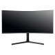 Монитор IRBIS NOBLEVIEW 34'' LED Monitor Curved 3440x1440, 21:9, VA, 400 cd/m2, 4000:1, 3ms, HDMI, DP USB-C(65W) USB-Ax2 USB-B Audio output 165Hz Tilt Height Swivel внешн. Бп VESA Black 3y (следы намокания.)