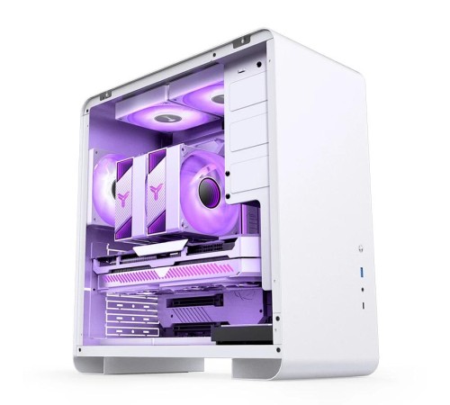 Корпус без блока питания/ Case JONSBO U4 PRO MESH, Midi-Tower, no fan, 1xUSB-A 3.2 + 1xUSB-C 3.2, ATX, mATX, mITX White