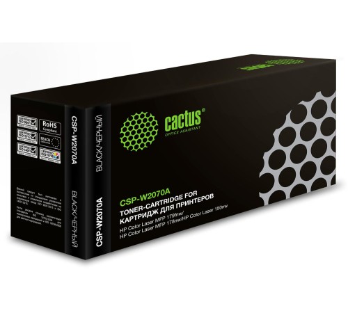 -/ Картридж лазерный Cactus CSP-W2070A черный (700стр.) для HP Color Laser 150a/150nw/178nw MFP/179fnw