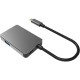Кабель-концентратор/ Кабель-концентратор USB 3.1 Type-Cm --> 4 port USB3.0(f) Aluminum Shell VCOM <DH310B>