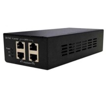 Инжектор/ OSNOVO PoE-инжектор Gigabit Ethernet на 2 порта, PoE на порт - до 30W