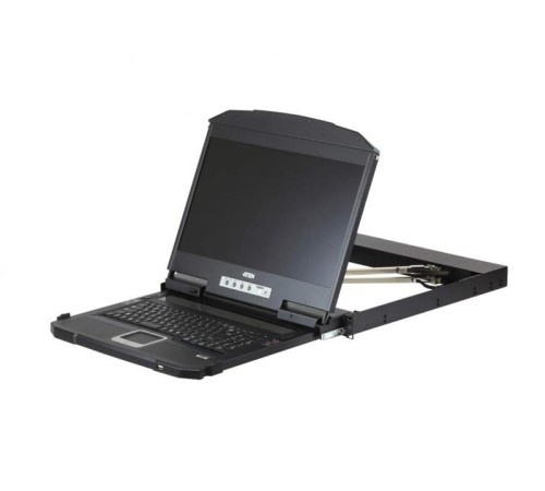 КВМ консоль ATEN 18.5" Ultra Short Depth Dual Rail WideScreen LCD Console (USB, HDMI / DVI / VGA, 1920x1080)