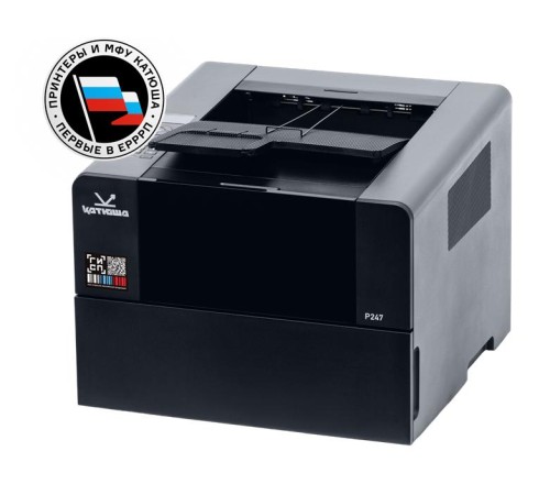 Принтер Катюша P247e, А4 Ч/Б, 47 стр/мин, 1200 dpi. CPU 1 ГГц, 2 ГБ, Ethernet, USB, Старт. тонер 3 000 отп., Пр-во РФ, 3 года гар. МПТ Принтер Катюша P247e, А4 Ч/Б, 47 стр/мин, 1200 dpi. CPU 1 ГГц, 2 ГБ, Ethernet, USB, Старт. тонер 3 000 отп., Пр-во РФ, 3 года гар. МПТ