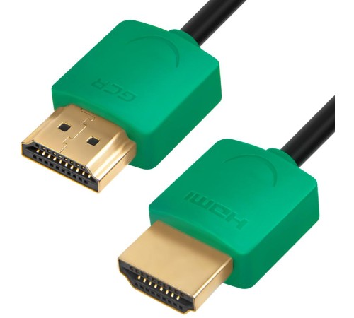 Greenconnect Кабель SLIM 1.5m HDMI 2.0, зеленые коннекторы Slim, OD3.8mm, HDR 4:2:2, Ultra HD, 4K 60 fps 60Hz, 3D, AUDIO, 18.0 Гбит/с, 32/32 AWG, GCR-51581 Greenconnect Кабель SLIM 1.5m HDMI 2.0, зеленые коннекторы Slim, OD3.8mm, HDR 4:2:2, Ultra HD, 4K 60 fps 60Hz, 3D, AUDIO, 18.0 Гбит/с, 32/32 AWG, GCR-51581