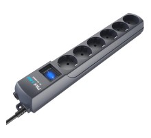 Сетевой фильтр Сетевой фильтр PILOT S-MAX , 5м, 5+1 розетки, 16А/3,5кВт, графит , Россия